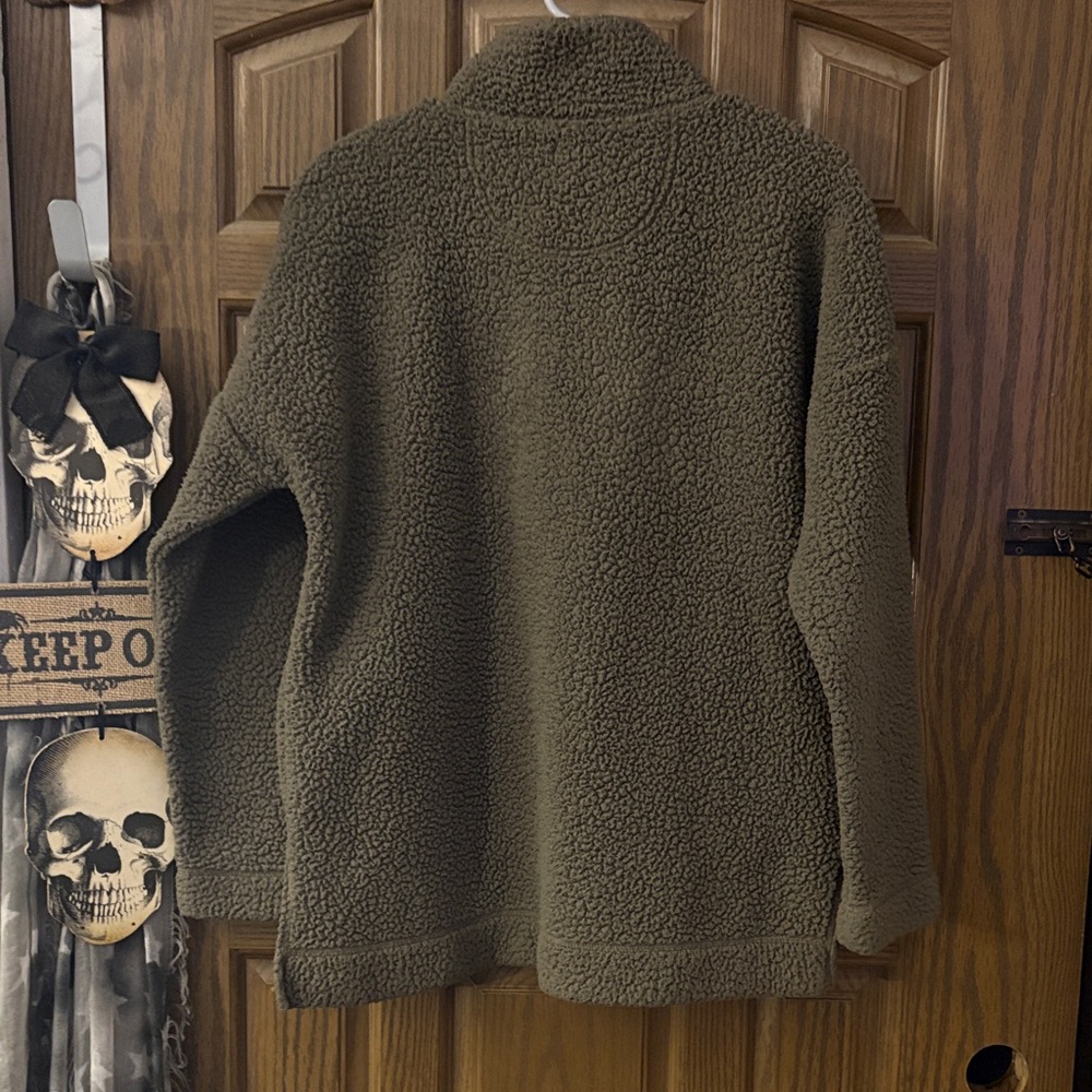 Aerie Olive Sherpa Pullover - Picture 5 of 5
